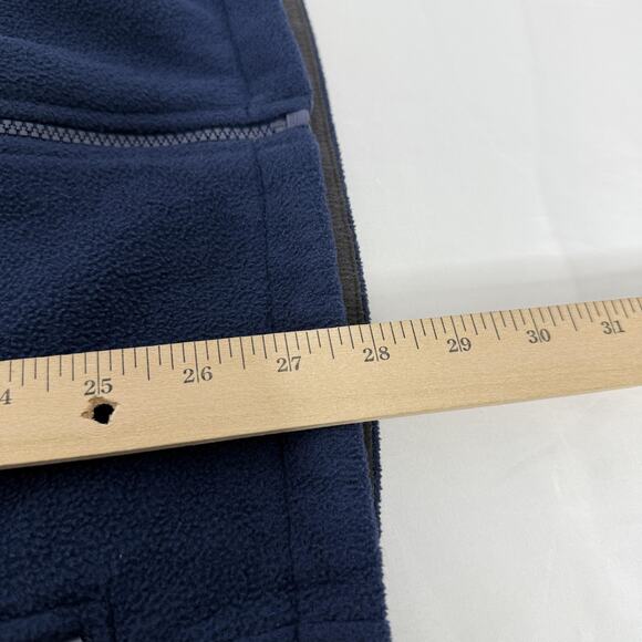 North Face Jacket Mens Large Navy Full Zip Fleece Embroidered Logo Outdoors - Picture 8 of 8